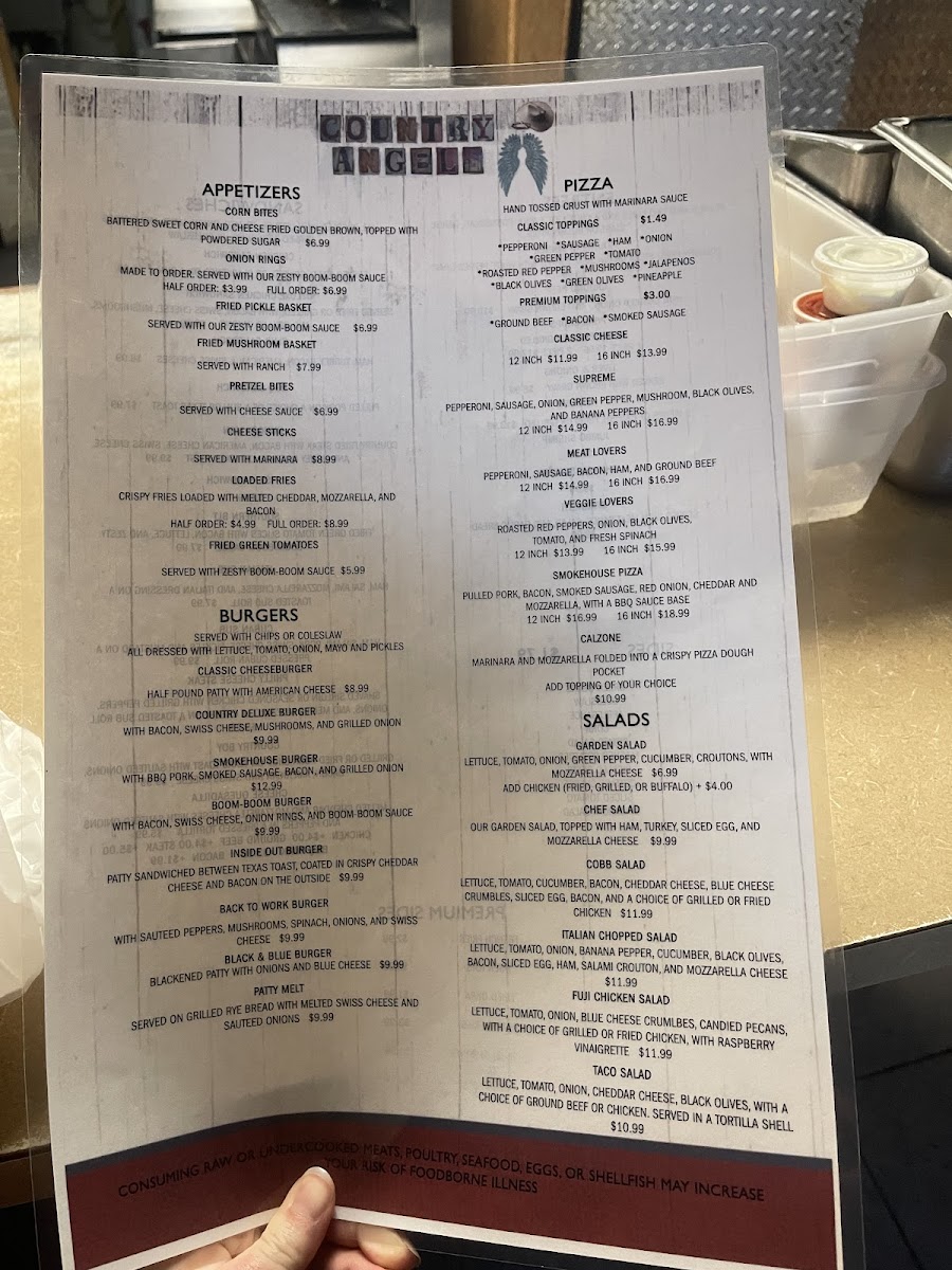 Country Angels Menu - Image 4