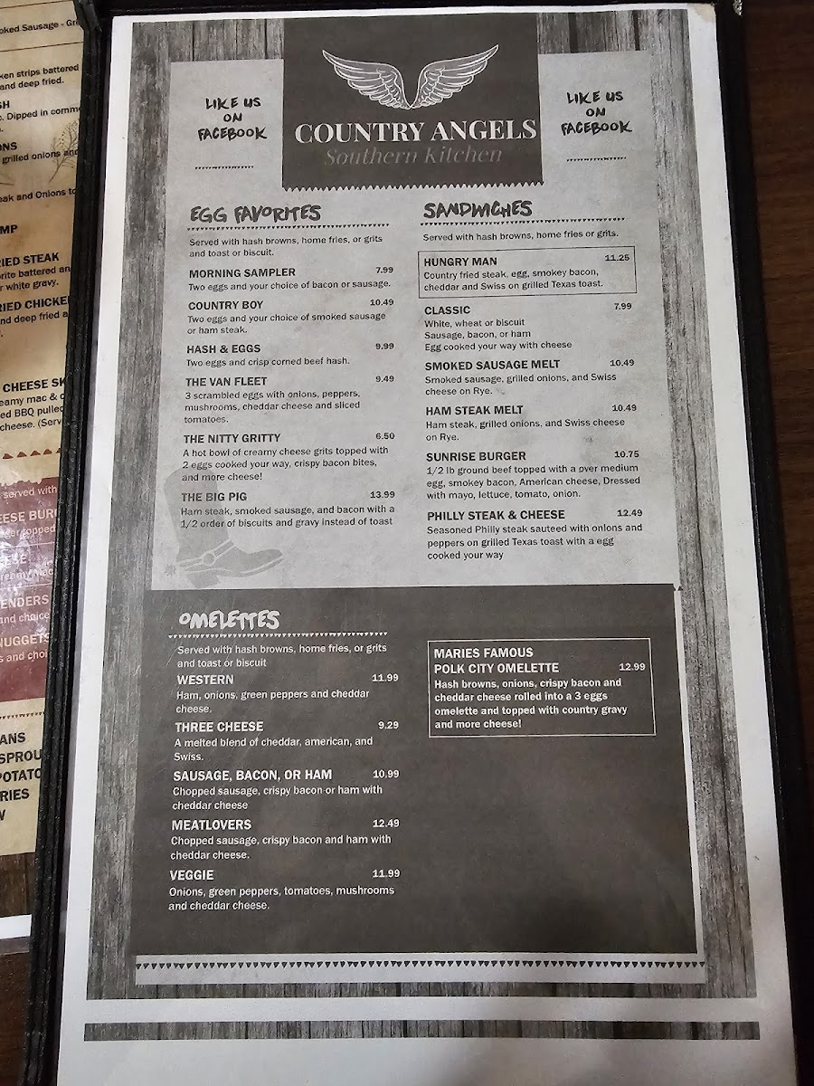 Country Angels Menu - Image 5