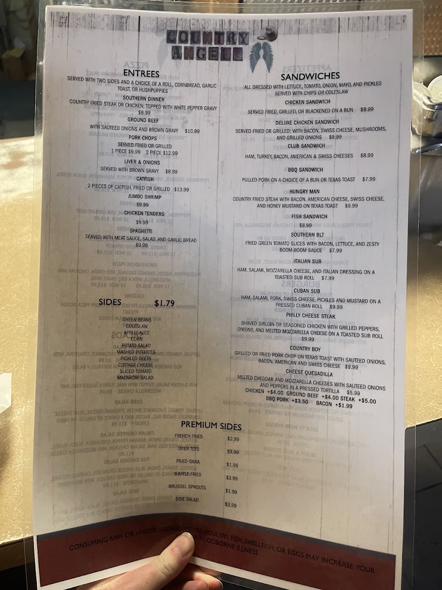Country Angels Menu - Image 6